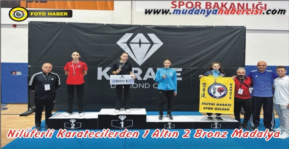Nilüferli Karatecilerden 1 Altın 2 Bronz Madalya
